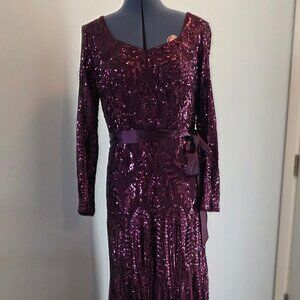 R&M Richards Elegant long dress Plum/Grape